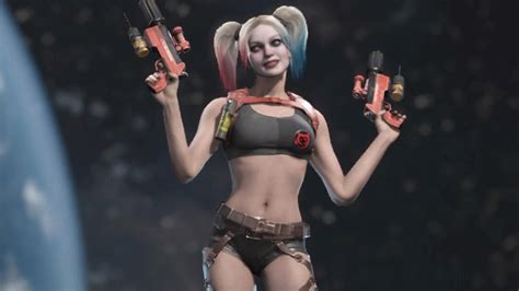 injustice 2 100 gear options for harley quinn showcase youtube