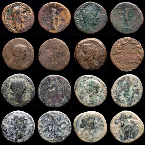 romeinse rijk kavel bestaande uit acht  bronzen munten catawiki