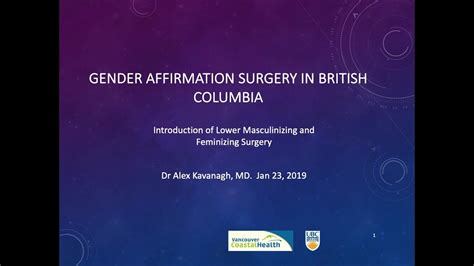 Gender Affirmation Surgery In British Columbia Youtube