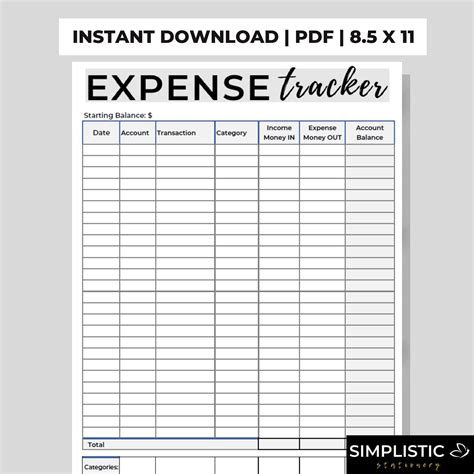 expense trackerexpense sheetbudgetexpense trackingexpense planner