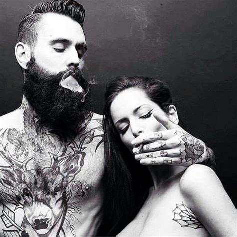 Me You Love Smoke Tattooed Couples Photography Couple