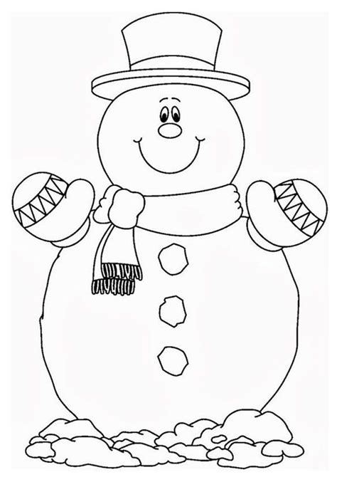 coloring pages  snowman  printable winter coloring pages