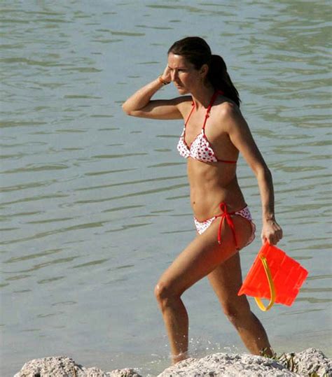 Canadian Singer Celine Dion In A Hot Bikini On A Beach
