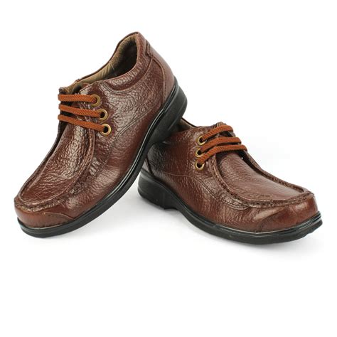 brown leather casual shoes  men  pure leather horex