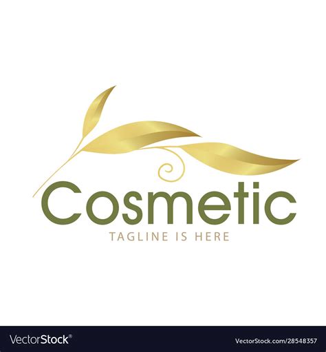 cosmetic logo royalty  vector image vectorstock