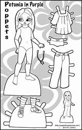 Mannequin Pages Dolls Show Colouring Outline Paper Printable Personas Thin Hanukkah Happy sketch template