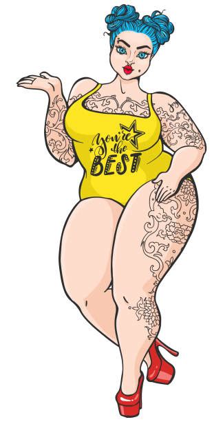 Chubby Pin Up Girl Illustrations Royalty Free Vector Graphics And Clip