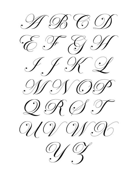 printable royal fancy cursive capital letters set fancy cursive