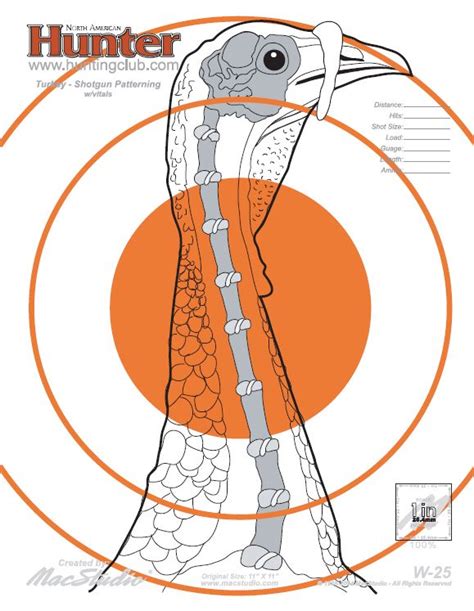 printable turkey shoot targets