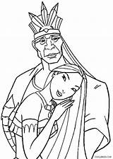 Coloring Pages Nakoma Pocahontas sketch template