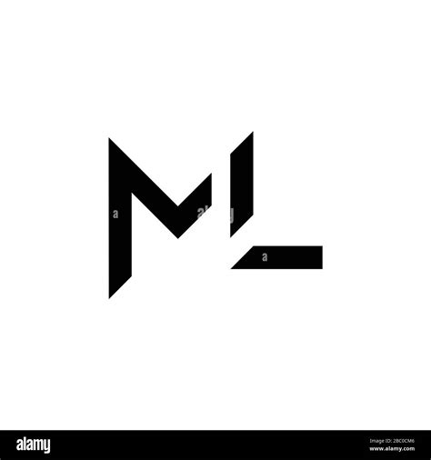 initial ml letter logo vector template abstract letter ml logo design
