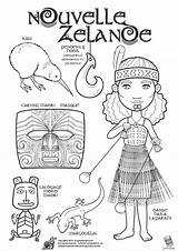 Coloring Colouring Pages Maori Zealand Kids Around Coloriage Children Theme Coloriages Color Nouvelle Template Colour Monde Du Russia Books sketch template