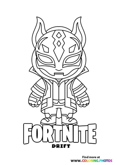 drift fortnite coloring pages  printable