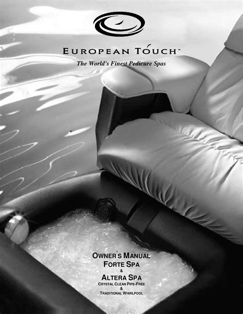 european touch forte spa owners manual   manualslib