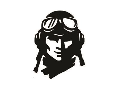 fighter pilot icon minimalist logo design logo design icon design