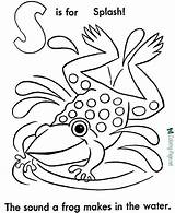 Frog Coloring Color Pages Printable Frogs Number Splash Clipart Below Click Popular sketch template