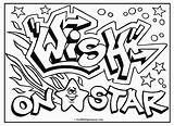 Coloring Graffiti Pages Printable Words Teenagers Kids Adult Book Drawings Colouring Print Color Birijus Cool Sheets Getdrawings Skull Star Do sketch template