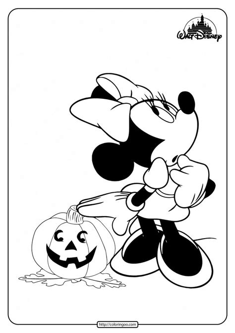 printable minnie mouse halloween coloring pages halloween coloring