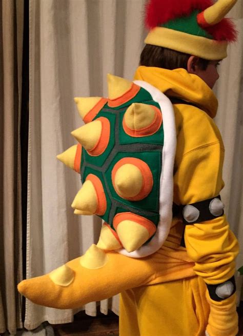 piece bowser costume shell tail set etsy bowser costume bowser