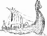 Wikingerschiff Ausmalbild sketch template