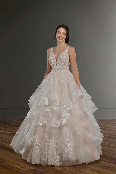 martina liana whimsical tiered ballgown fantastic finds