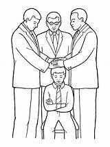 Lds Confirmation Coloring Pages Boy Confirmed Primary Drawing Missionary Priesthood Being Symbols Young Clipart Holy Jesus Little Laying Hands Book sketch template