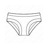 Underwear Outline Thin Panties Lingerie Line Female Icon Iconfinder Icons sketch template