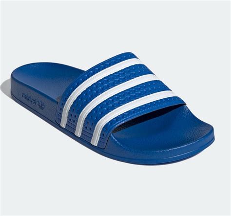 bolcom adidas slippers maat  mannen blauw wit