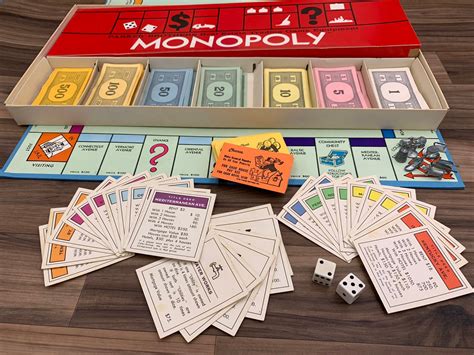vintage monopoly game complete  monopoly board game family game night