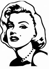 Monroe Marilyn Drawing Actress Coloring Pages Clipart Getdrawings Print sketch template