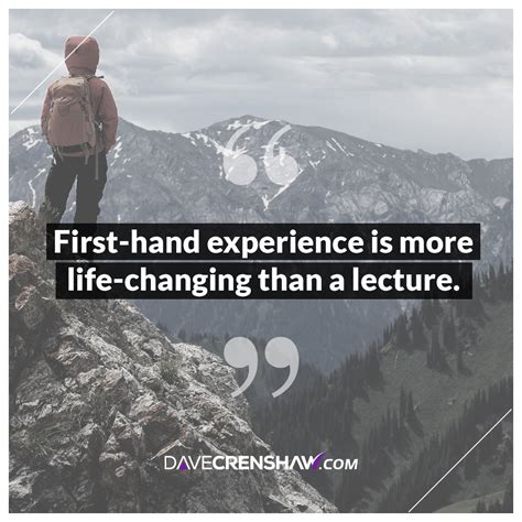 hand experience     lecture