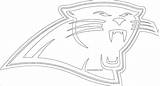 Coloring Nfl Pages Panthers Carolina Printable sketch template