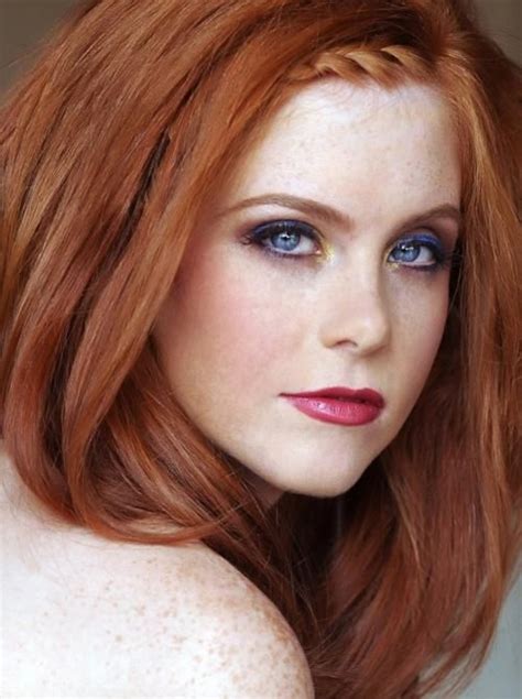redhead with blue eyes pretty makeup red hair pinterest eyebrows redhead girl and red