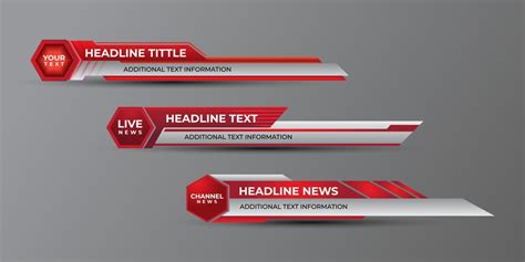 broadcast news   modern banner template  television video