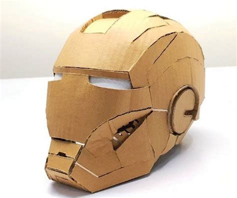 cardboard iron man helmet template printable word searches