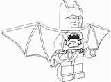 Batman Lego Coloring Pages Wings sketch template