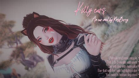 kitty ears  glamour dresser final fantasy xiv mods
