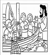 Pesca Milagrosa La Milagros Jesús Para Jesus Niños Con Color Biblia Historia Es Que Biblica Actividades Una Bible Sheets Un sketch template