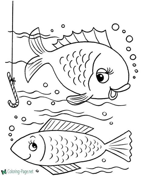 coloring page fishing   fishing coloring page  printable