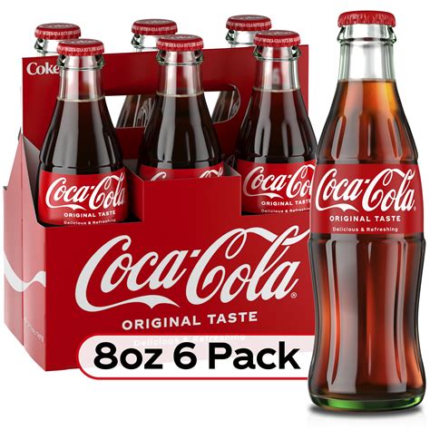coca cola soda pop  fl oz  pack glass bottles walmartcom