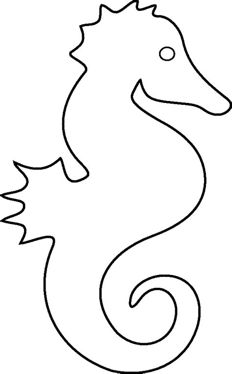 seahorse coloring pages learny kids