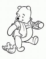 Pooh Winnie Coloring Pages Printable Disney Kids sketch template
