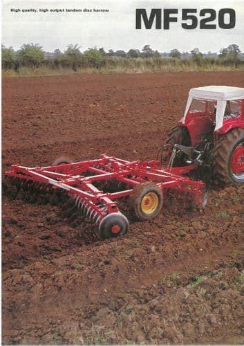 massey ferguson disc harrow mf brochure mf