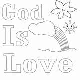 God Coloring Pages Printable Colouring School Kids Bible Preschool Sunday Sheet Sheets Valentine Freecoloring Show Template Crafts Kid John Everyone sketch template