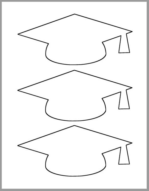 graduation cap template printable template grad party etsy