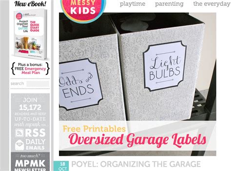 labels  garage storage idea