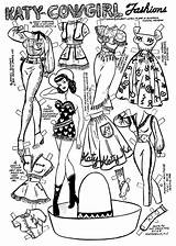 Katy Keene Paper Dolls Coloring Book Norasniftynotions Cowgirl Clothing Doll Pages Background Fashions Fashion 네이버 인형 블로그 종이 Colouring Notions sketch template
