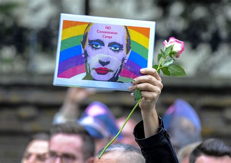 londoners protest gay ‘concentration camps anti lgbtq violence in