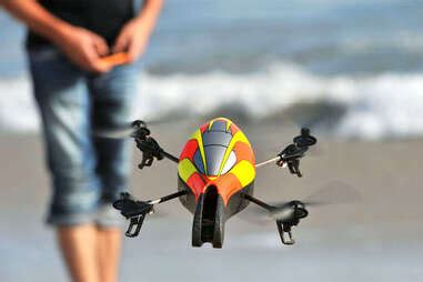 parrot ardrone quadricopter controlled  ipod touch iphone  ipad thrillist nation