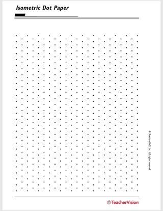 isometric dot paper printable pre   grade teachervision